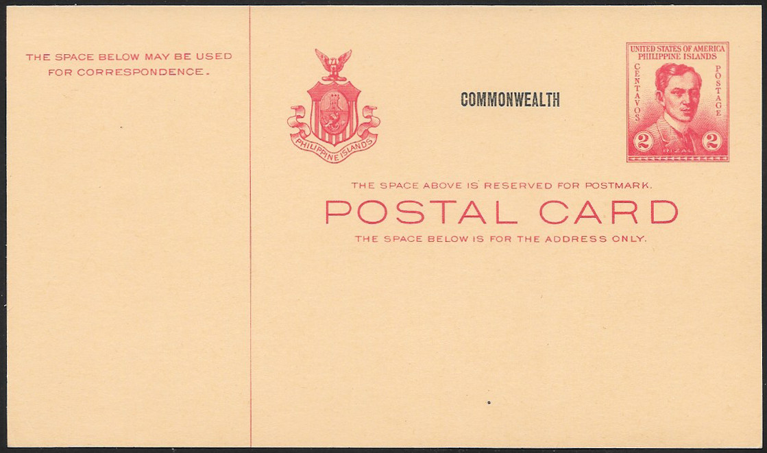 Philippines 1938 Postal Card 